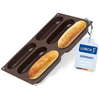 Lurch Flexiform Hotdog sandwich, siliconen, bruin, 20 x 15 x 10 cm Lurch Flexiform Hotdog sandwich, siliconen, bruin, 20 x 15 x 10 cm