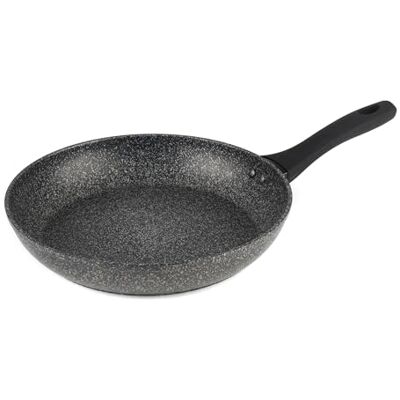 Salter BW05747S Megastone Collection Non-Stick Forged Aluminium Frying Pan, 28 cm, Metal Utensil Safe, Soft TPR Bakelite Handle, Induction Hob Suitable, 100% PFOA Free, Silver Salter BW05747S Megastone Collection Non-Stick Forged Aluminium Frying Pan, 28 cm, Metal Utensil Safe, Soft TPR Bakelite Handle, Induction Hob Suitable, 100% PFOA Free, Silver