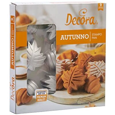Decora 0080125 Autumn Mould 25 x 23 x 4 H cm, 9 kabels in druk aluminium Decora 0080125 Autumn Mould 25 x 23 x 4 H cm, 9 kabels in druk aluminium