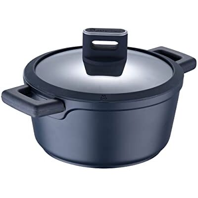 MasterPRO Indigo Kookpan 20 x 10 cm met deksel Kookpan met antiaanbaklaag van gegoten aluminium Xylan Plus antiaanbaklaag Soft Touch handgrepen alle soorten platen MasterPRO Indigo Kookpan 20 x 10 cm met deksel Kookpan met antiaanbaklaag van gegoten aluminium Xylan Plus antiaanbaklaag Soft Touch handgrepen alle soorten platen