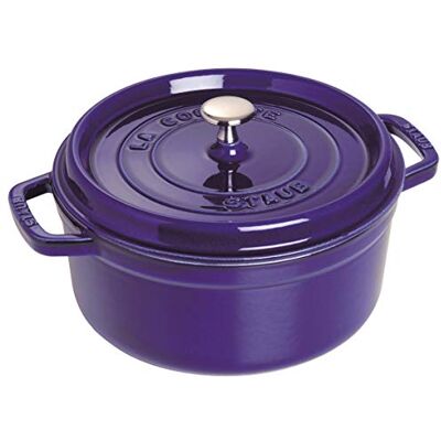 STAUB Stoofpan, rond, 24 cm, donkerblauw 40510-283-0 STAUB Stoofpan, rond, 24 cm, donkerblauw 40510-283-0