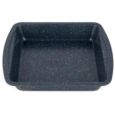 Russell Hobbs RH00997EU Square Baking Pan Roaster Tray, Carbon Steel Oven Tin, PFOA Free, voor Brownies, Batch Koken & Roasting, Oven Safe tot 220 °C Nightfall Stone Collection, Blue Marble, 26 cm Russell Hobbs RH00997EU Square Baking Pan Roaster Tray, Carbon Steel Oven Tin, PFOA Free, voor Brownies, Batch Koken & Roasting, Oven Safe tot 220 °C Nightfall Stone Collection, Blue Marble, 26 cm