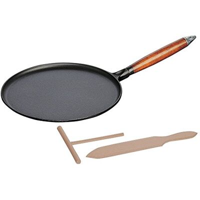 STAUB Gietijzeren pan, gietijzer, mat zwart, 28 cm STAUB Gietijzeren pan, gietijzer, mat zwart, 28 cm