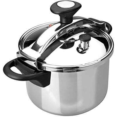 LACOR 71878 Klassieke drukstoofpan, roestvrij staal 18/10, geschikt voor inductie, 8 liter, Ø 24 cm, veiligheidsventiel LACOR 71878 Klassieke drukstoofpan, roestvrij staal 18/10, geschikt voor inductie, 8 liter, Ø 24 cm, veiligheidsventiel