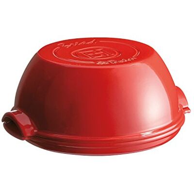 Emile Henry EH349507 zelfgemaakt brood, keramiek, rood Grand Cru, 32, 5 x 30 x 15 cm Emile Henry EH349507 zelfgemaakt brood, keramiek, rood Grand Cru, 32, 5 x 30 x 15 cm