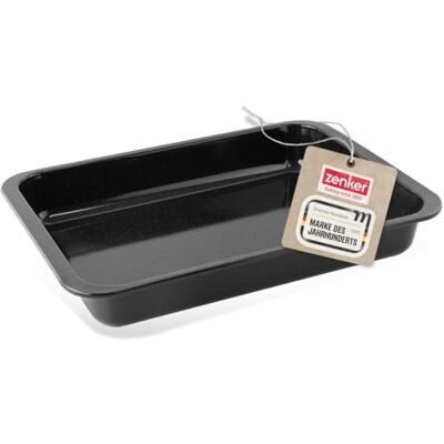 Zenker Special Cooking 7293 Bakvorm, stevig, email, zwart, 40 x 29 x 6 cm Zenker Special Cooking 7293 Bakvorm, stevig, email, zwart, 40 x 29 x 6 cm