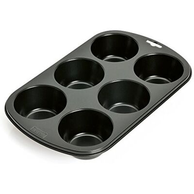 Kaiser Inspiration muffinvorm voor 6 muffins, muffin backblech 29 x 18 cm, anti-aanbaklaag, standaardmaat, cupcake vormen, muffinblech Kaiser Inspiration muffinvorm voor 6 muffins, muffin backblech 29 x 18 cm, anti-aanbaklaag, standaardmaat, cupcake vormen, muffinblech