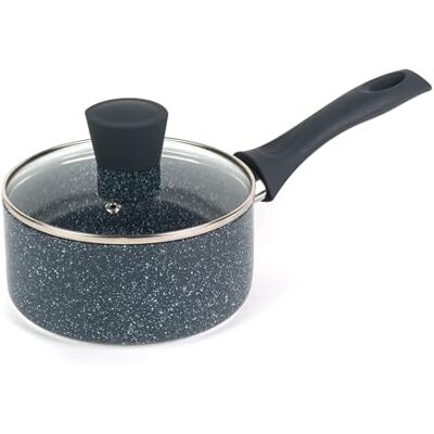 Russell Hobbs RH00844EU Nightfall Stone 16 cm braadpan met deksel van gehard glas en stoomventilatie, soeppannen van geperst aluminium, PFOA-vrij, inductie/vaatwasmachinebestendig Russell Hobbs RH00844EU Nightfall Stone 16 cm braadpan met deksel van gehard glas en stoomventilatie, soeppannen van geperst aluminium, PFOA-vrij, inductie/vaatwasmachinebestendig