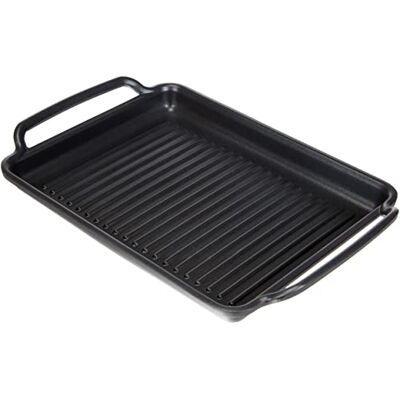Monix Solid Gegroefde grillplaat 40 cm van gegoten aluminium, met antiaanbaklaag, innovaties zonder PFOA, compatibel met alle warmtebronnen Monix Solid Gegroefde grillplaat 40 cm van gegoten aluminium, met antiaanbaklaag, innovaties zonder PFOA, compatibel met alle warmtebronnen