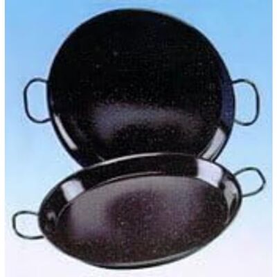 Garcima LA IDEAL Paella-pan van geëmailleerd staal, zwart, 24 cm Garcima LA IDEAL Paella-pan van geëmailleerd staal, zwart, 24 cm