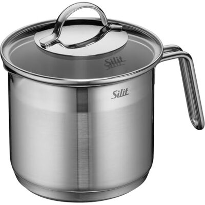 Silit 2132237570 melkkannetje met deksel, roestvrij staal, zilverkleurig, 14 cm Silit 2132237570 melkkannetje met deksel, roestvrij staal, zilverkleurig, 14 cm