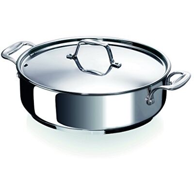 Beka line 12066284 Chef stoofpan met 2 handgrepen en deksel van roestvrij staal, 28 cm Beka line 12066284 Chef stoofpan met 2 handgrepen en deksel van roestvrij staal, 28 cm