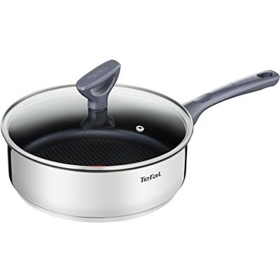 Rowenta Tefal DAILYCOOK stoofpan 24 cm roestvrij staal + deksel voor alle warmtebronnen, inclusief inductie Cuisinez sainement avec Thermo-Signal Revêtement antiadhésif durable Compatible tous feux dont induction Rowenta Tefal DAILYCOOK stoofpan 24 cm roestvrij staal + deksel voor alle warmtebronnen, inclusief inductie Cuisinez sainement avec Thermo-Signal Revêtement antiadhésif durable Compatible tous feux dont induction
