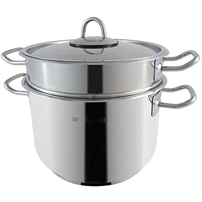 Tognana v5758y2insl Spaghettikoker Grancucina, roestvrij staal, zilver, 3 stuks Tognana v5758y2insl Spaghettikoker Grancucina, roestvrij staal, zilver, 3 stuks
