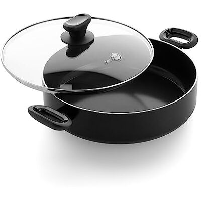 GreenPan Keramische Hapjespan 28 cm/4.2L Geschikt voor inductie en vaatwasmachinebestendig Gezonde antiaanbaklaag zonder PFAS,Torino GreenPan Keramische Hapjespan 28 cm/4.2L Geschikt voor inductie en vaatwasmachinebestendig Gezonde antiaanbaklaag zonder PFAS,Torino