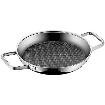 WMF Profi Resist Serveerpan 24 cm 1756346411, RVS Honingraat structuur die de Anti-Aanbaklaag beschermt, Gelijkmatige verspreiding van de warmte, Geschikt voor alle Warmtebronnen incl. Inductie WMF Profi Resist Serveerpan 24 cm 1756346411, RVS Honingraat structuur die de Anti-Aanbaklaag beschermt, Gelijkmatige verspreiding van de warmte, Geschikt voor alle Warmtebronnen incl. Inductie