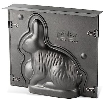 Zenker 9100 3D mold paashaas, paasvorm, roestvrij staal, 23 x 20 x 7 cm, 600ml Zenker 9100 3D mold paashaas, paasvorm, roestvrij staal, 23 x 20 x 7 cm, 600ml