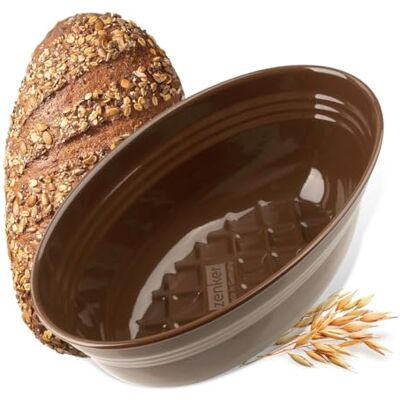 Zenker Bruine geëmailleerde broodbakvorm 2000 ml, 265 x 165 x 92 mm, hittebestendig tot +400 °C, vaatwasmachinebestendig Zenker Bruine geëmailleerde broodbakvorm 2000 ml, 265 x 165 x 92 mm, hittebestendig tot +400 °C, vaatwasmachinebestendig