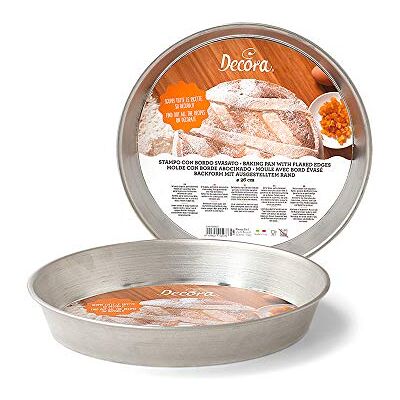 Decora , 0060826 pastiera bakvorm Ø 26 x 4 cm hoog, van vertind plaatstaal, verdeelt de warmte gelijkmatig, ideaal voor langzaam koken, gemaakt in Italië, wit Decora , 0060826 pastiera bakvorm Ø 26 x 4 cm hoog, van vertind plaatstaal, verdeelt de warmte gelijkmatig, ideaal voor langzaam koken, gemaakt in Italië, wit