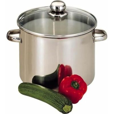 Baumalu 342655 Kookpan voor catering, met deksel, 16 liter, diameter 30 cm, roestvrij staal Baumalu 342655 Kookpan voor catering, met deksel, 16 liter, diameter 30 cm, roestvrij staal