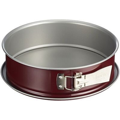 Dr. Oetker BackLiebe springvorm tweekleurig Ø 26 cm met platte bodem ronde bakvorm met tweekleurige antiaanbaklaag (grijs/rood) Hoeveelheid: 1 stuk, staal Dr. Oetker BackLiebe springvorm tweekleurig Ø 26 cm met platte bodem ronde bakvorm met tweekleurige antiaanbaklaag (grijs/rood) Hoeveelheid: 1 stuk, staal
