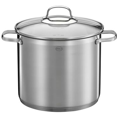 RÖSLE ELEGANCE Groentepan, feestpan, hoogwaardig roestvrij staal, voor het koken van grote hoeveelheden, 13 liter, roestvrij staal 18/10, binnenschaal, geschikt voor inductie RÖSLE ELEGANCE Groentepan, feestpan, hoogwaardig roestvrij staal, voor het koken van grote hoeveelheden, 13 liter, roestvrij staal 18/10, binnenschaal, geschikt voor inductie
