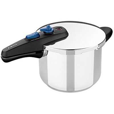 Monix Veloce Snelkookpan, 7 l, roestvrij staal 18/10, compatibel met alle warmtebronnen, inductie inbegrepen Monix Veloce Snelkookpan, 7 l, roestvrij staal 18/10, compatibel met alle warmtebronnen, inductie inbegrepen