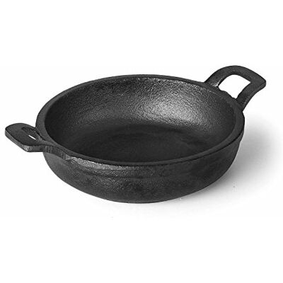 LACOR 25773 steelpan zonder basis Magma, gietijzer, zwart, 18 cm LACOR 25773 steelpan zonder basis Magma, gietijzer, zwart, 18 cm