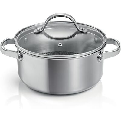 Tescoma 780570 steelpan met deksel, diameter 18 cm, inhoud 2 liter, SteelCRAFT lijn Tescoma 780570 steelpan met deksel, diameter 18 cm, inhoud 2 liter, SteelCRAFT lijn