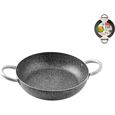 Home Tegame 2 Manici Antiaderente Family Stone Cm40 Pentole Cucina Home Tegame 2 Manici Antiaderente Family Stone Cm40 Pentole Cucina