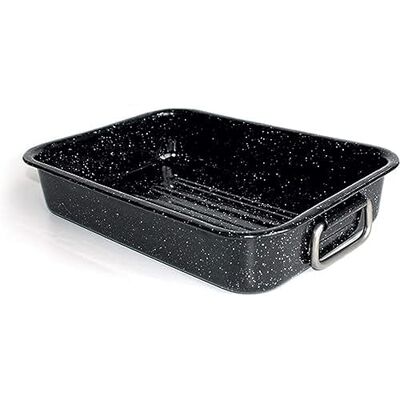 Beka 14721324 Kitchen Roc ovenschaal, 32 cm, zwart geëmailleerd staal Beka 14721324 Kitchen Roc ovenschaal, 32 cm, zwart geëmailleerd staal