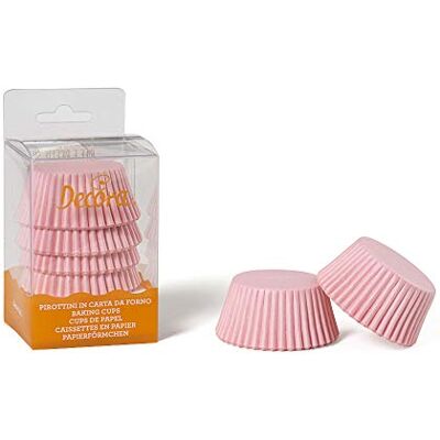 Decora 0339674 bakvormen, 50 x 32 mm, roze, 75 stuks Decora 0339674 bakvormen, 50 x 32 mm, roze, 75 stuks