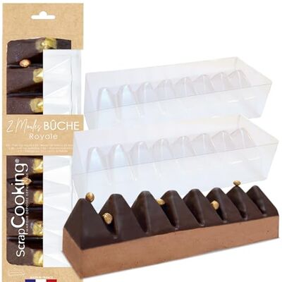 ScrapCooking 2 "Royale" kerstboomvormen 2 halfstijve & herbruikbare pvc-mallen Lengte 29,5 cm Accessoires voor gebak Driehoekig Log Met Recept 1963 ScrapCooking 2 "Royale" kerstboomvormen 2 halfstijve & herbruikbare pvc-mallen Lengte 29,5 cm Accessoires voor gebak Driehoekig Log Met Recept 1963