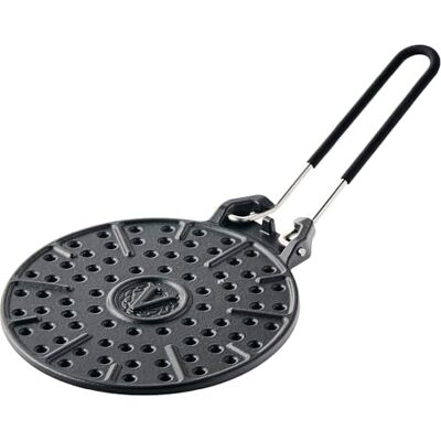 VICTORIA Arepas Grill van geëmailleerd gietijzer, 20 cm, natuurlijke antiaanbaklaag, zonder PFOA, Arepera warmteverdeler voor inductie, gas en oven, ideaal voor tortillas, brood naan en galettes VICTORIA Arepas Grill van geëmailleerd gietijzer, 20 cm, natuurlijke antiaanbaklaag, zonder PFOA, Arepera warmteverdeler voor inductie, gas en oven, ideaal voor tortillas, brood naan en galettes