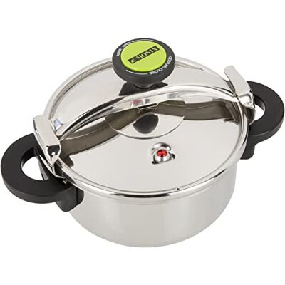 Monix Classica snelkookpan 4 liter, roestvrij staal, 22 cm, grijs Monix Classica snelkookpan 4 liter, roestvrij staal, 22 cm, grijs
