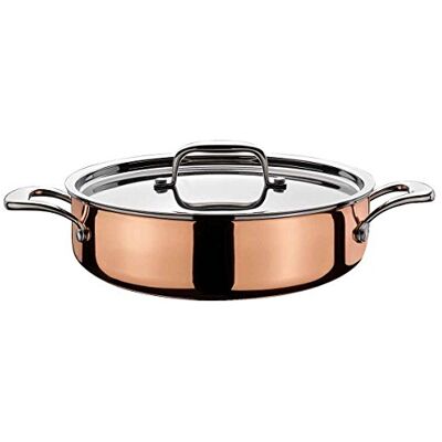 Spring Culinox 0715450628 Gourmet steelpan met deksel, zilverkleurig, 11,4 x 32,4 x 39,2 cm Spring Culinox 0715450628 Gourmet steelpan met deksel, zilverkleurig, 11,4 x 32,4 x 39,2 cm