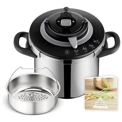 SEB Clipso Chef snelkookpan van roestvrij staal 4 programma's 10 l SEB Clipso Chef snelkookpan van roestvrij staal 4 programma's 10 l