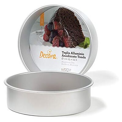 Decora 0062626 bakvorm, rond, 40 x 7,5 H, geanodiseerd aluminium Decora 0062626 bakvorm, rond, 40 x 7,5 H, geanodiseerd aluminium
