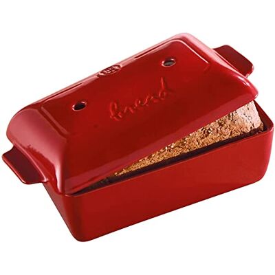 Emile Henry Broodbroodbakker, Keramiek, 598298, Rood, 24 x 15 x 12,5 cm Emile Henry Broodbroodbakker, Keramiek, 598298, Rood, 24 x 15 x 12,5 cm
