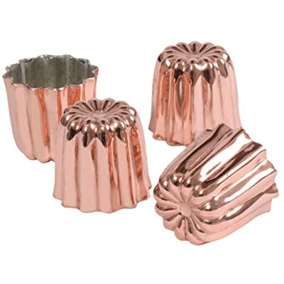 patisse 4 stuks 43003 bakvormen van koper, 45 mm, 4,5 cm patisse 4 stuks 43003 bakvormen van koper, 45 mm, 4,5 cm