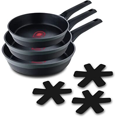 MasterPRO Gastro Reeco 3-delige set Bratfans met een diameter van 20, 24 en 28 cm Heatdot Recyclerende aluminium guss Anti-aanbaklaag Soft-Touch-handgreep MasterPRO Gastro Reeco 3-delige set Bratfans met een diameter van 20, 24 en 28 cm Heatdot Recyclerende aluminium guss Anti-aanbaklaag Soft-Touch-handgreep