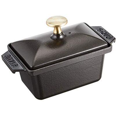 STAUB Terrine van gietijzer, rechthoekig, 15 x 11 cm, matzwart STAUB Terrine van gietijzer, rechthoekig, 15 x 11 cm, matzwart