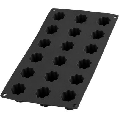 Lékué Mini-cake, siliconen, 18 bakjes, zwart Lékué Mini-cake, siliconen, 18 bakjes, zwart