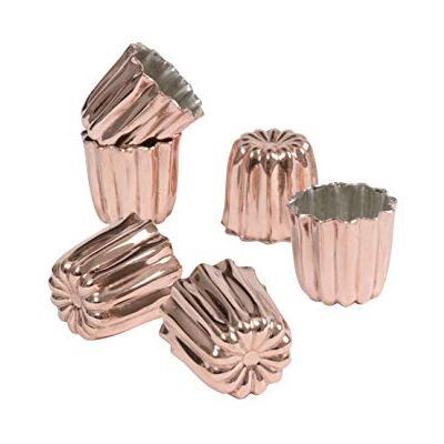 patisse 43016 bakvorm voor Canelé de Bordeaux, koper, 35 mm, 6 stuks patisse 43016 bakvorm voor Canelé de Bordeaux, koper, 35 mm, 6 stuks