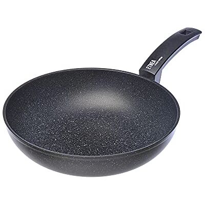 Moneta Etnea Wok 28 cm, aluminium, zwart, standaard Moneta Etnea Wok 28 cm, aluminium, zwart, standaard