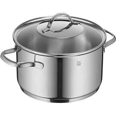 WMF Provence Plus Hoge braadpan Ø 20 cm ca. 3,3 liter, Cromargan glazen deksel, gepolijst, roestvrij staal, geschikt voor inductie, vaatwasmachinebestendig WMF Provence Plus Hoge braadpan Ø 20 cm ca. 3,3 liter, Cromargan glazen deksel, gepolijst, roestvrij staal, geschikt voor inductie, vaatwasmachinebestendig