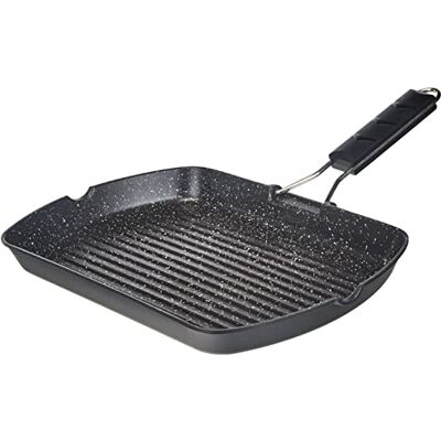Ilsa Marmorella Grillpan, aluminium, zwart, 25 x 35 cm Ilsa Marmorella Grillpan, aluminium, zwart, 25 x 35 cm
