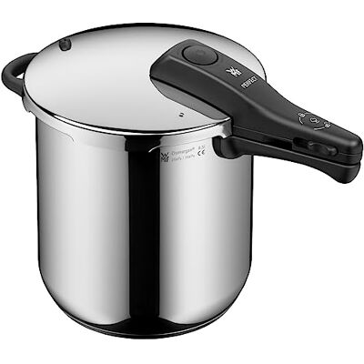 WMF Perfect One Pot Inductie-snelkookpan, 8,5 l, stoompan, groot kooksignaal, 2 kookstanden, afneembare dekselgreep, Cromargan roestvrij staal WMF Perfect One Pot Inductie-snelkookpan, 8,5 l, stoompan, groot kooksignaal, 2 kookstanden, afneembare dekselgreep, Cromargan roestvrij staal