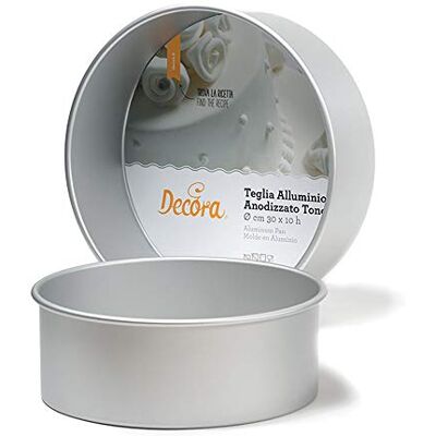 Decora 0062615 bakvorm, rond, 35 x 10 H, geanodiseerd aluminium Decora 0062615 bakvorm, rond, 35 x 10 H, geanodiseerd aluminium