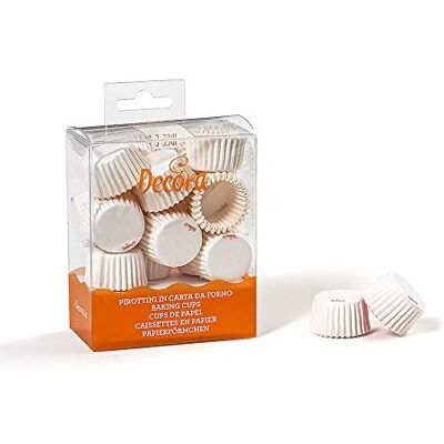 Decora Carta da Forno 0339754 bakvormen, 27 x 17 mm, wit, 200 stuks Decora Carta da Forno 0339754 bakvormen, 27 x 17 mm, wit, 200 stuks